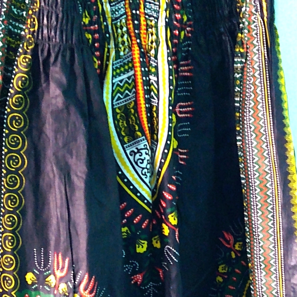 African print dress